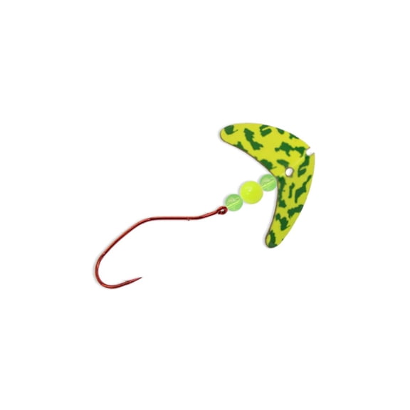Mack's Lure 63292 Smile Blade Slow Death Rig Chartreuse Green Tiger Yellow Chartreuse