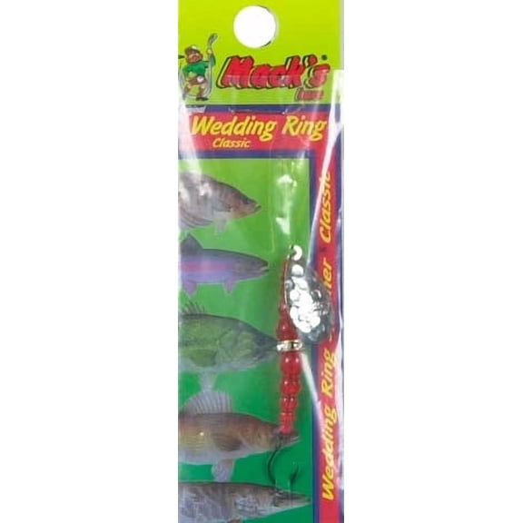 Mack's Lure Wedding Ring Spinner Classic Series Hammered Nickel Flo Orange 8