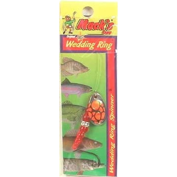 Mack's Lure Wedding Ring Spinner Classic Series Orange Gold/Flo Fire Orange 8