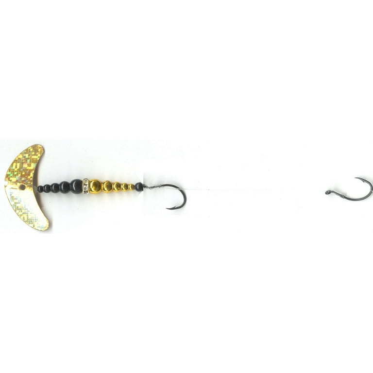 Mack's Lure Double Whammy Walleye #4 Gold Black, Spinnerbaits