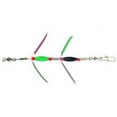 thumbnail image 1 of Mack's Lure Hot Wings 1/10 oz Green Sparkle and Red Sparkle, 1 of 2