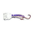 thumbnail image 1 of Mack's Lure Pee Wee Wiggle Hoochie 36" 14lb Mono 2 #2hks Purple Spat Back 1.5", 1 of 3