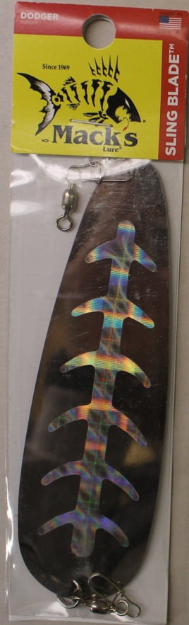 Mack's Lure Sling Blade Original Nickel Silver 6"