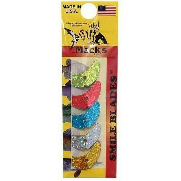 Mack's Lure Smile Blade, 1.1" 5-Pack