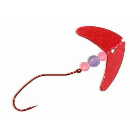 Mack's Lure Smile Blade Slow Death Rig Pink Sparkle Flo Pink Flo Purple 2