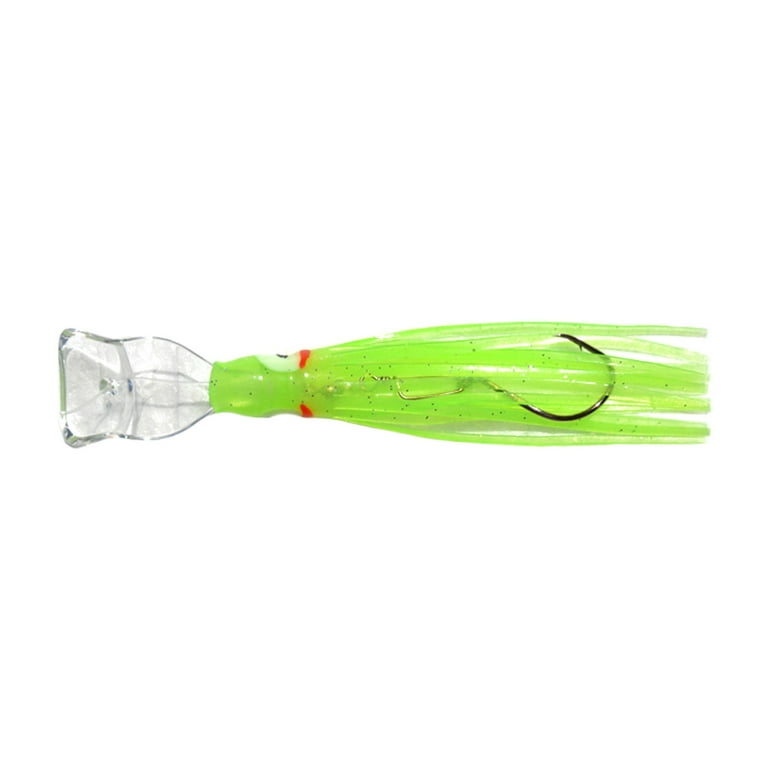 Mack's Lure Wiggle Hoochie 4.5 In. Lime Light, Spinnerbaits