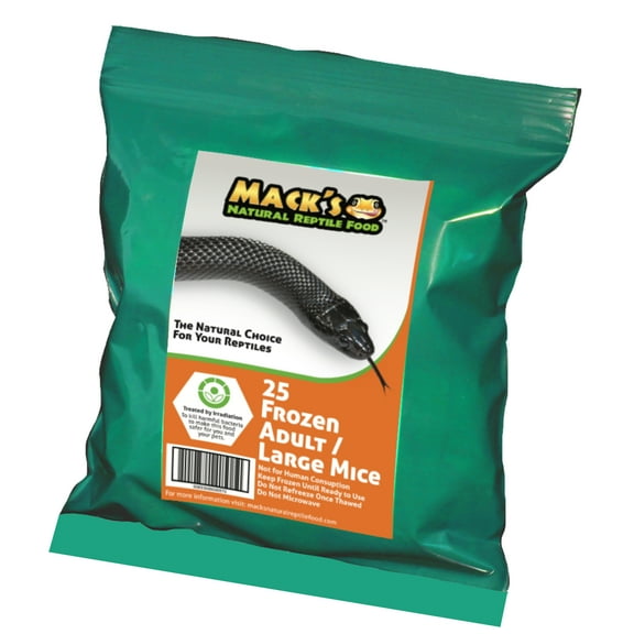 Mack's Natural Reptile Food Adult mouse 25 ct.