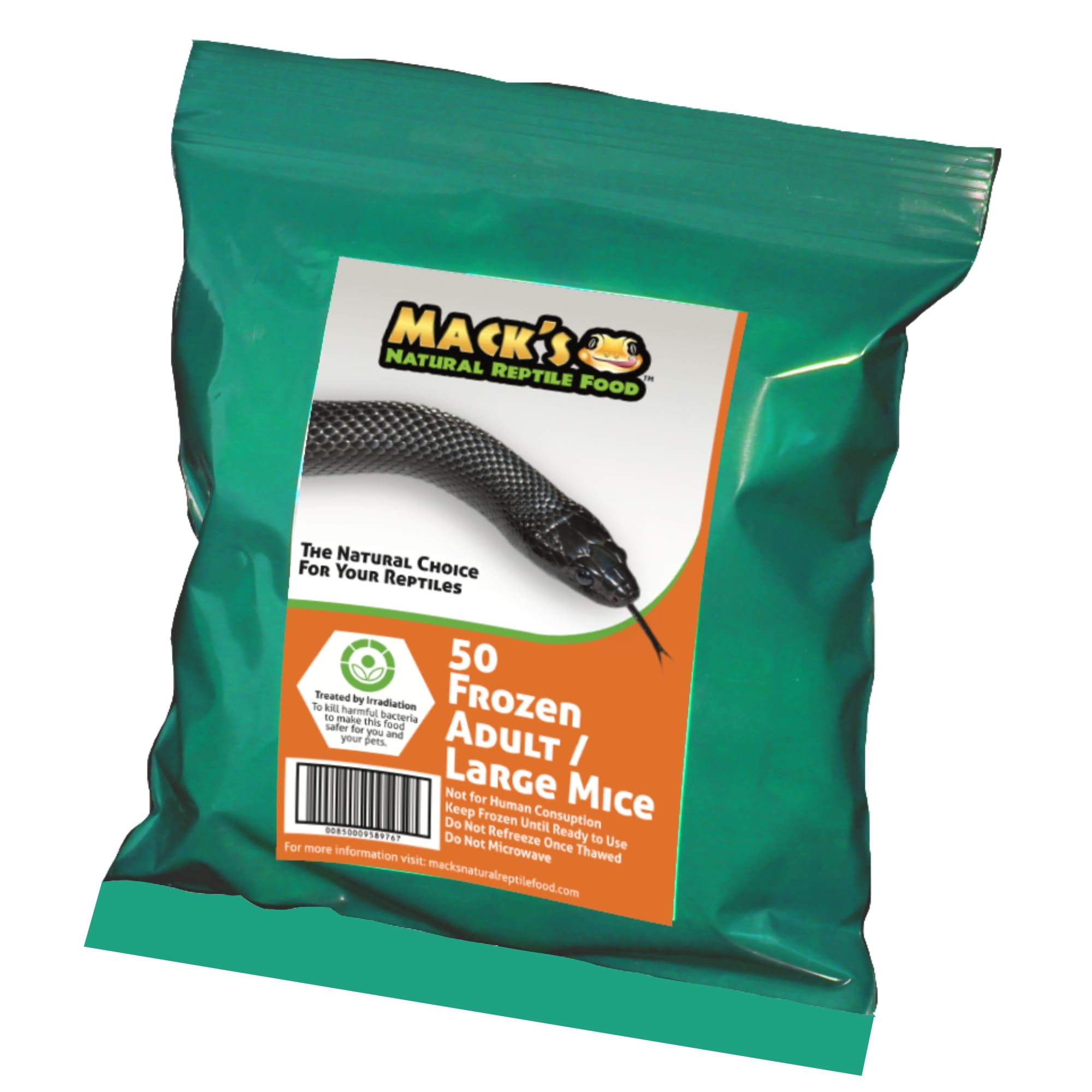 Mack's Natural Reptile Food Adult mouse 50 ct.