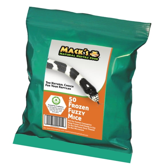 Mack's Natural Reptile Food Fuzzy mouse 50 ct.
