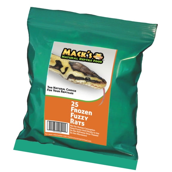Mack's Natural Reptile Food Fuzzy rat 25 ct.