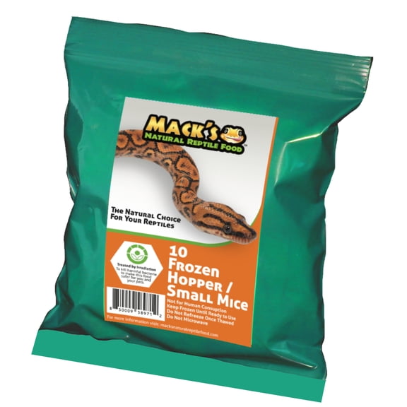 Mack's Natural Reptile Food Hopper mouse 10 ct.
