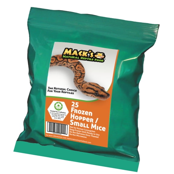 Mack's Natural Reptile Food Hopper mouse 25 ct.