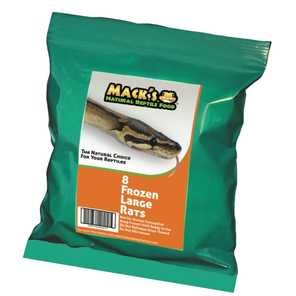 Mack's Natural Reptile Food Large Rat 8 Ct.