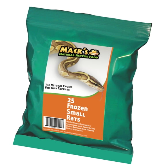 Mack's Natural Reptile Food Small rat 25 ct.