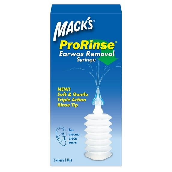 Mack's ProRinse Ear Wax Removal Syringe - Ear Syringe with Triple-Action Rinse Tip
