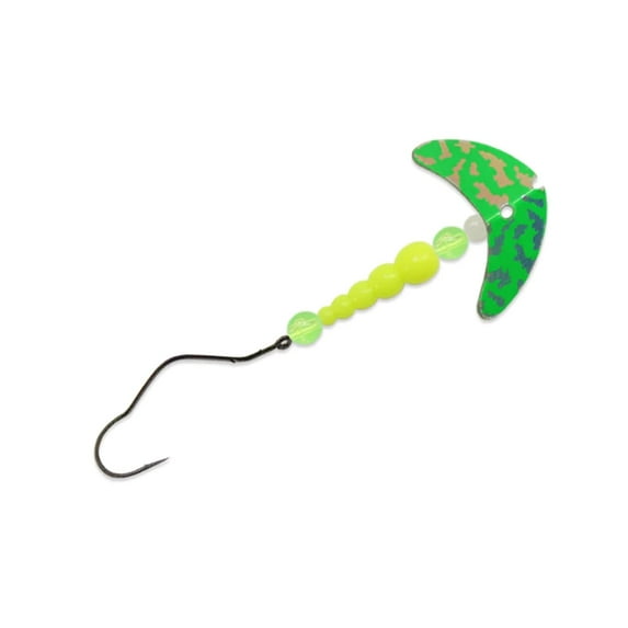 Mack's Smile Blade Super Slow Death Rig 1 Green/Silver/Yellow/Chartreuse, Fishing Rigs