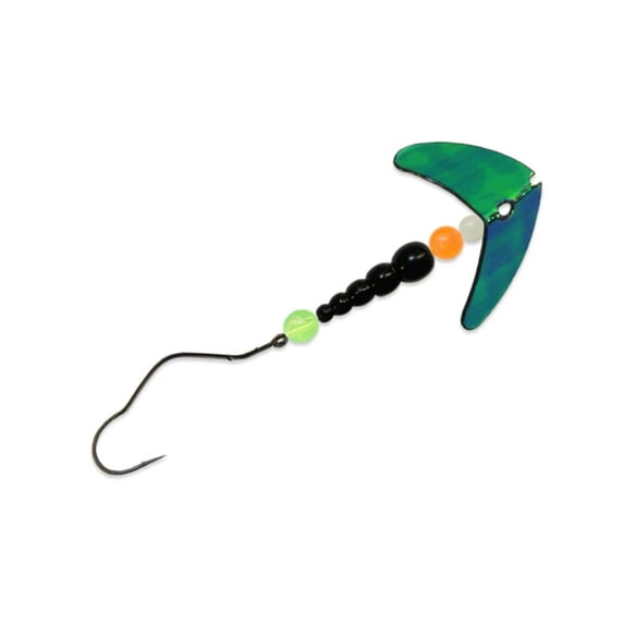 Mack's Smile Blade Super Slow Death Rig 1 Motor Oil/Black/Orange, Fishing Rigs