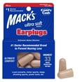 thumbnail image 1 of Mack's Ultra Soft Foam Earplugs, 10 Pair - 33dB Highest NRR, Comfortable Ear Plugs for Sleeping, Snoring, Work, Travel and Loud Events, 1 of 7
