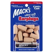 Mack s Ultra Soft Foam Earplugs, 7 Pair + Case   33 dB Highest NRR, Comfortable Ear Plugs for Sleeping, Snoring, Travel, Concerts, Studying and Noise