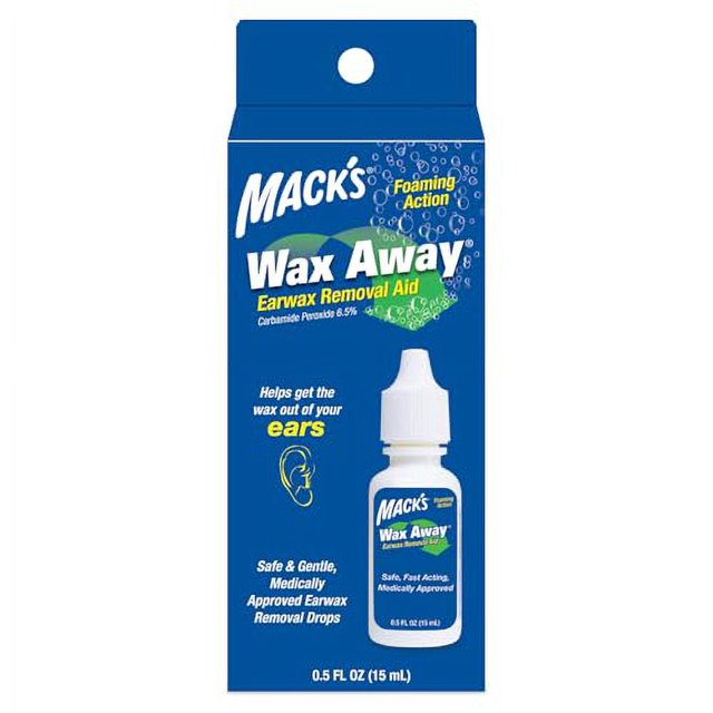 Mack's Wax Away Ear Wax Removal Aid â€“ 0.5 FL OZ Ear Drops with