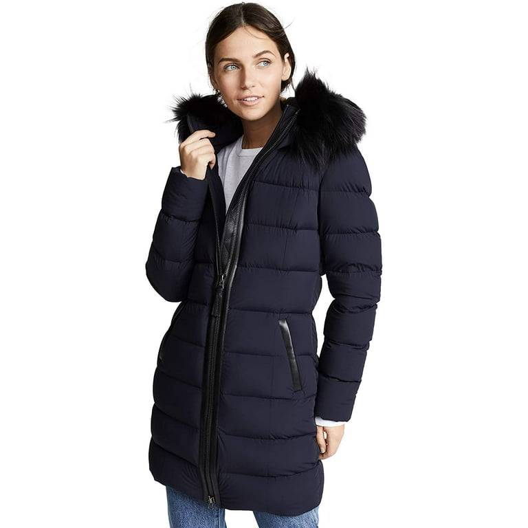 Mackage Women's Calla Down Jacket, Navy, X-Small - Walmart.com