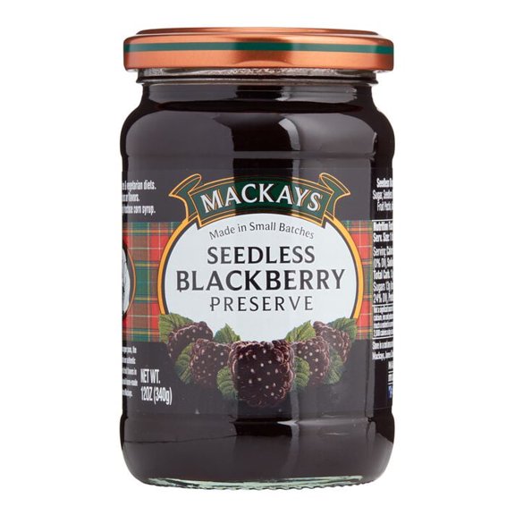 Mackays Seedless Blackberry Preserve 12 oz. Pack of 2