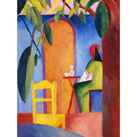 Macke August Turkisches Cafe Extra Large Art Print Wall Mural Poster Premium XL