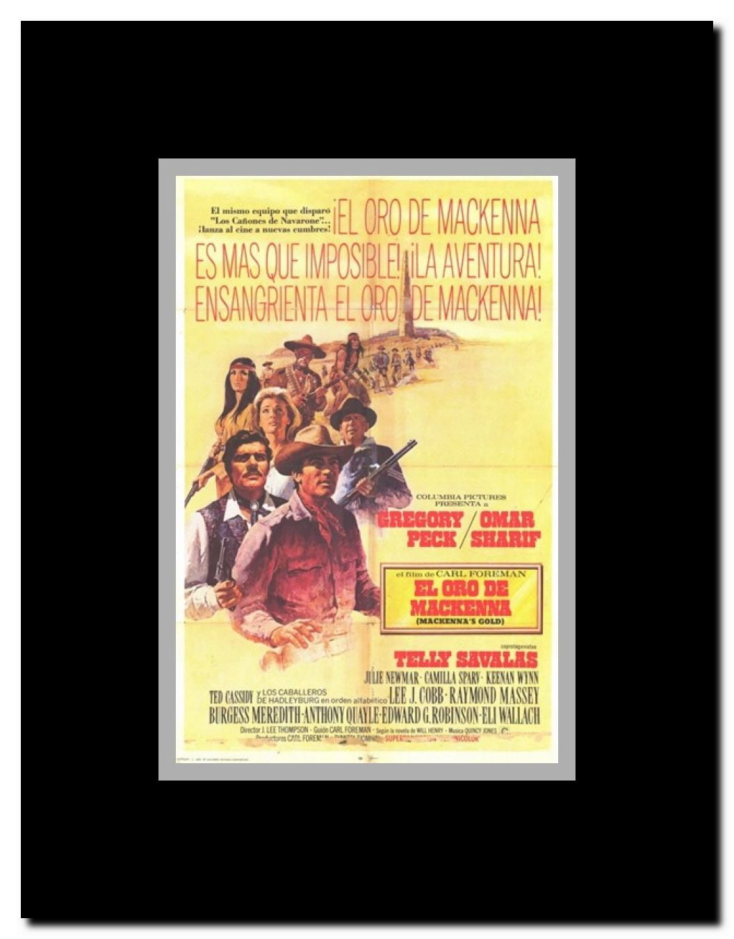 Mackenna's Gold Framed Movie Poster