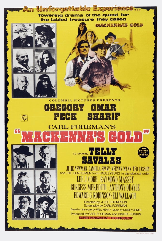 MackennaS Gold Canvas Art - (24 x 36)