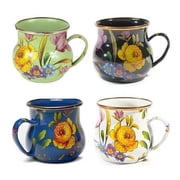 Mackenzie Childs Flower Market Mix Mugs - Set of 4