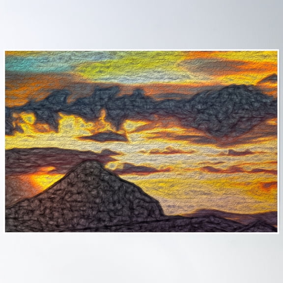 Mackerel Sky Poster Wall Art, Poster Only