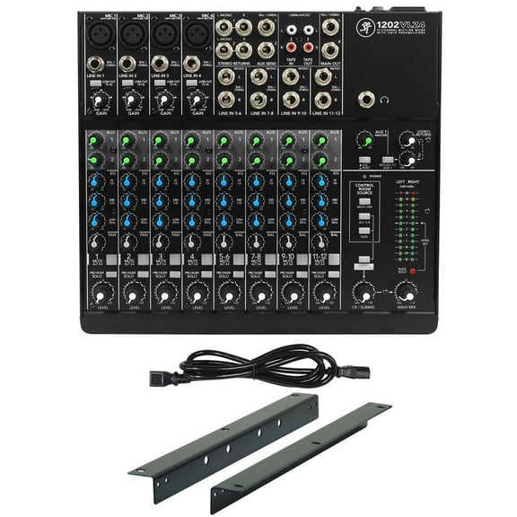 Mackie 1202VLZ4 12-channel Pro Mixer w/ 4 ONYX Preamps+RM1202-VLZ Rack Mount Kit