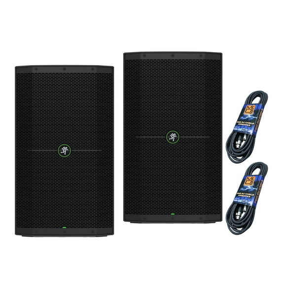 Mackie 2- THUMP212 12” 1400W Powered Loudspeaker (Pair)+Free Dj Cables