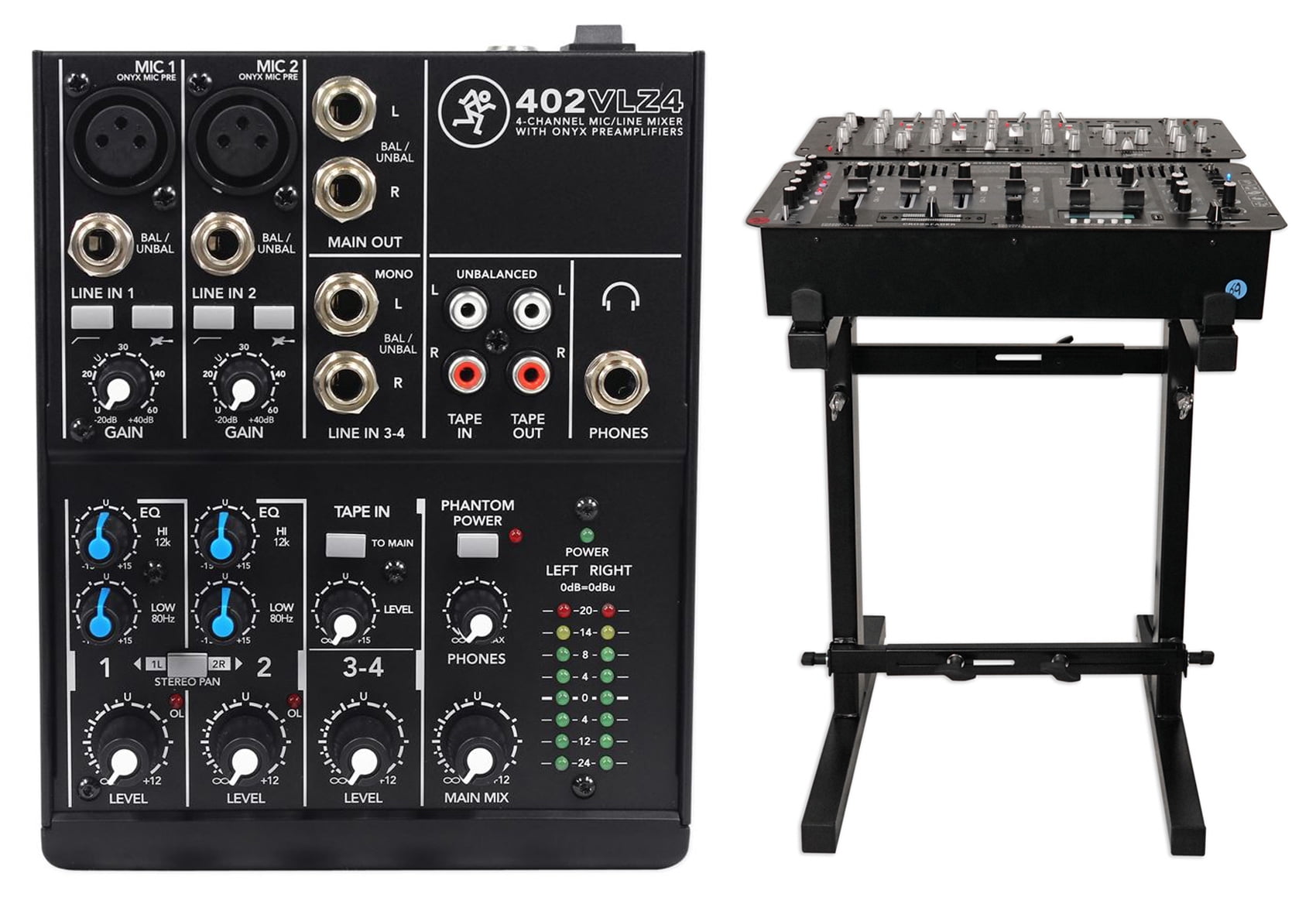Mackie 402VLZ4 4-channel Compact Analog Low-Noise Mixer w/ 2
