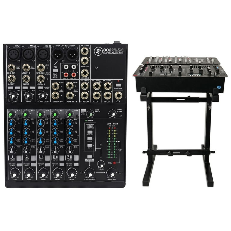 Mackie 802VLZ4 8-channel Compact Analog Low-Noise Mixer w/ 3 ONYX