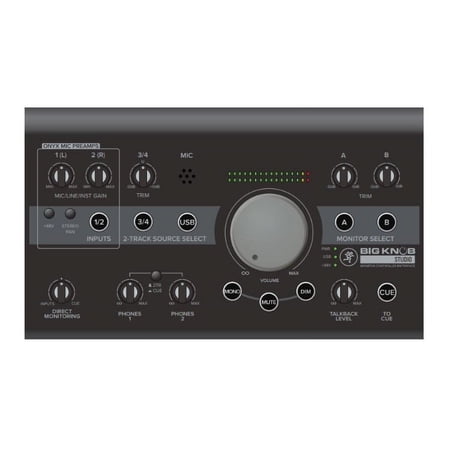 Mackie Big Knob Studio 3x2 Monitor Controller and Interface + Software Bundle