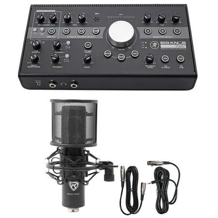 Mackie Big Knob Studio + Plus 4x3 Studio Monitor Controller Interface+Mic+Mount