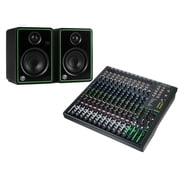 Mackie Bundle with CR3-XBT - Bluetooth Studio Monitor - Pair + ProFX16v3 16-channel Mixer with USB and Effects