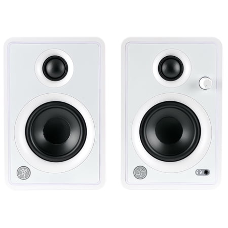 Mackie CR3-X 3" Powered Multimedia Loudspeaker, White, 2 Piece