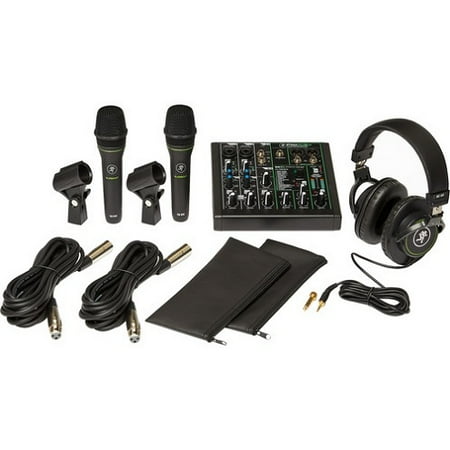 Mackie Performer Recording Bundle w/ ProFX6v3 Mixer, EM89D Dynamic Microphones, and MC-100 Headphones