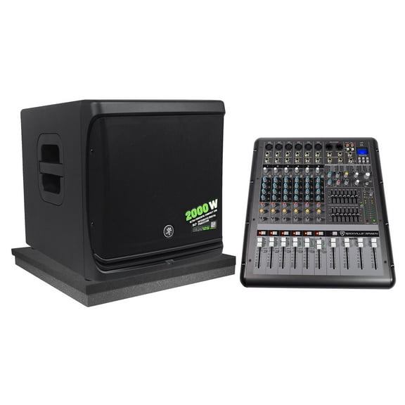 Mackie DLM12S 2000W 12" Powered Active DJ PA Subwoofer Sub+Mixer+Acoustic Riser