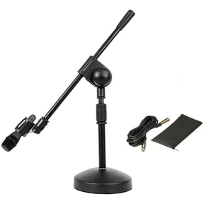 Mackie EM-89D Studio Recording Dynamic Mic+Mic Cable+Desk Stand w/Boom