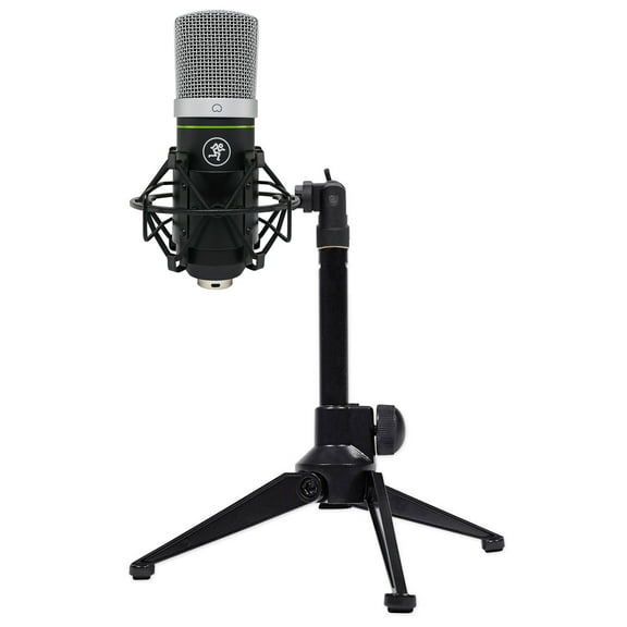 Mackie EM-91CU USB Condenser Recording Zoom Podcast Microphone Mic+Desk Stand