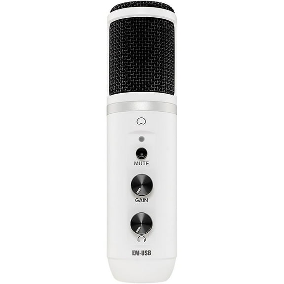 Mackie EM-USB USB Condenser Microphone, White