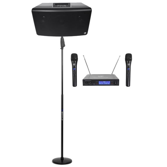 Mackie FreePlay Church/School Audio Visual Speaker Sound System+Wireless Mics