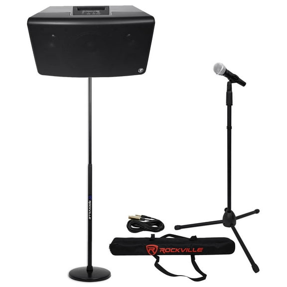 Mackie FreePlay LIVE Church/School Audio Visual Speaker Sound System+Stand+Mic