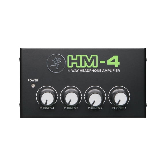 Mackie HM-4 4-Way Headphone Amplifier, Black