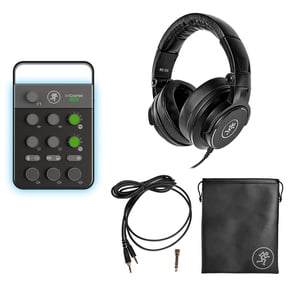 Mackie M Caster Live Streaming Podcasting Smartphone/USB Mixer+MC-150 Headphones