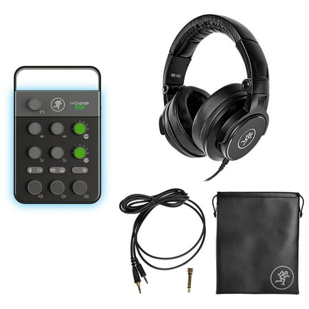 Mackie M Caster Live Streaming Podcasting Smartphone/USB Mixer+MC-150 Headphones