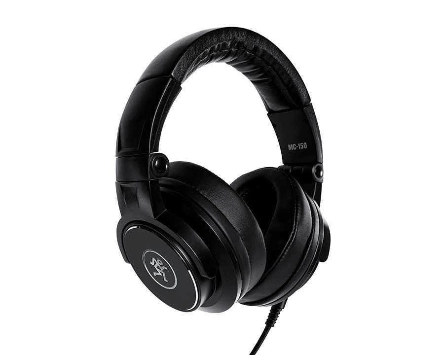 Mackie MC-150 Closed Back Studio On Ear Headphones, Black